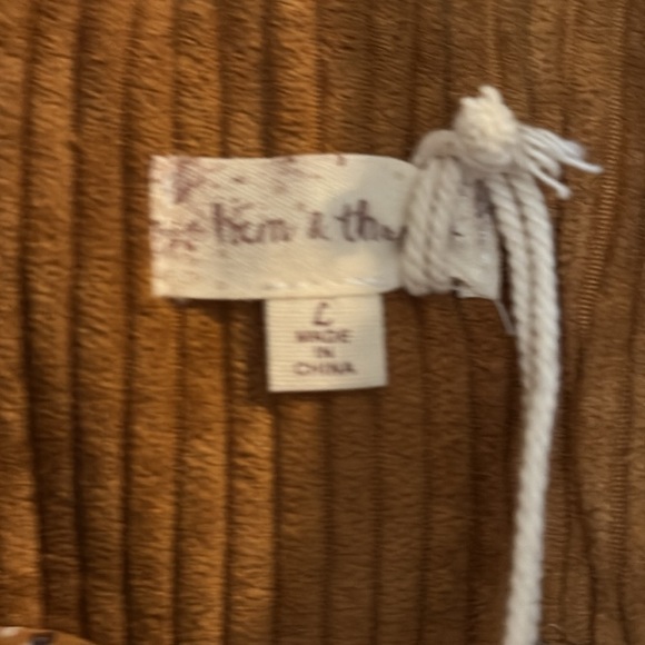 NWT Hem and Thread Women's Gold  Corduroy Blazer - Picture 3 of 3